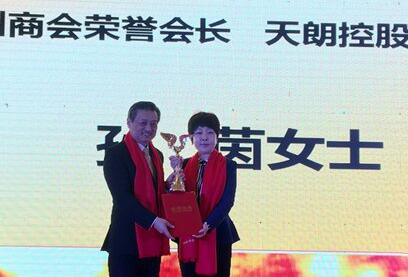 孙董获西安市杭州商会2016年度功勋奖
