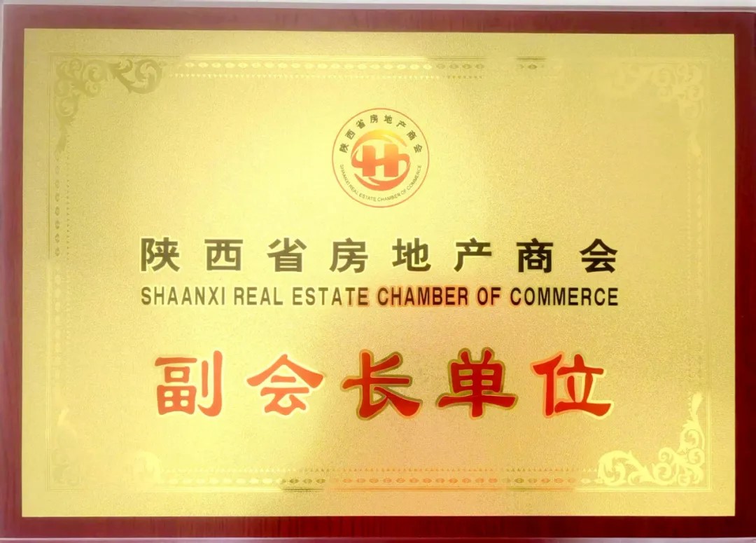 天朗控股集团连任陕西省房地产商会第三届理事会副会长单位